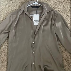 NWT Zara satin blouse